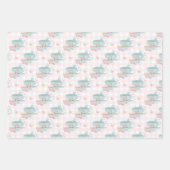 水彩茶のパーティー ラッピングペーパーシート (正面3)