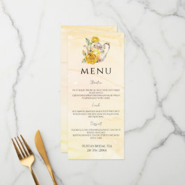 水彩茶パーティーブライダルシャワー メニュー