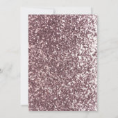 水彩茶パーティー誕生日グリッター招待状 招待状 (裏面)