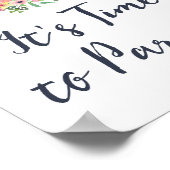 水彩茶会ウェルカムサイン ポスター (角)