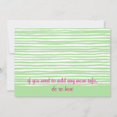 水彩茶会誕生日招待状 招待状 (裏面)