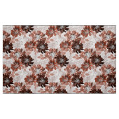 水彩茶色の灰色の花の模様。 ファブリック (ファットクォーター)