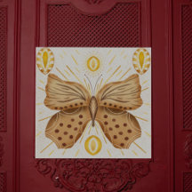 水彩茶色の蝶の太陽の天のアクセント