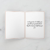 水彩茶色＆白色肉球ペット追悼 カード (内部)