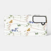 水彩草原シームレスパターン SAMSUNG GALAXYケース (裏面横)