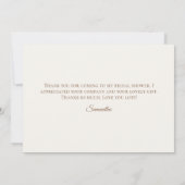 水彩草原野花婚前小礼品派对 サンキューカード (裏面)