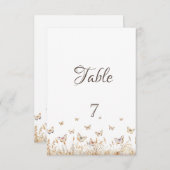 水彩草蝶 招待状 (正面/裏面)