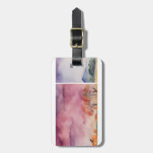 水彩荷物タグ ラゲッジタグ (正面縦)