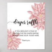 水彩菊おむつラッフル ポスター (正面)