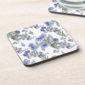 水彩菊の花フローラ咲 コースター (左側)