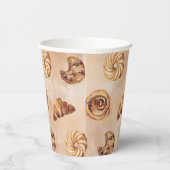 水彩菓子食品ブランチ 紙コップ (右)