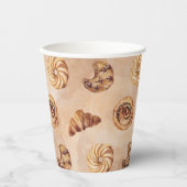 水彩菓子食品ブランチ 紙コップ (正面)