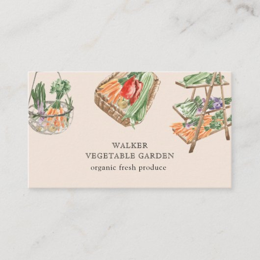 水彩菜園 名刺 (正面)