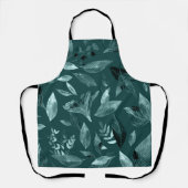 水彩落ちた葉10 エプロン (正面)