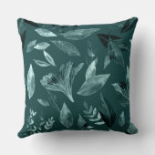 水彩落ちた葉10 クッション (裏面)