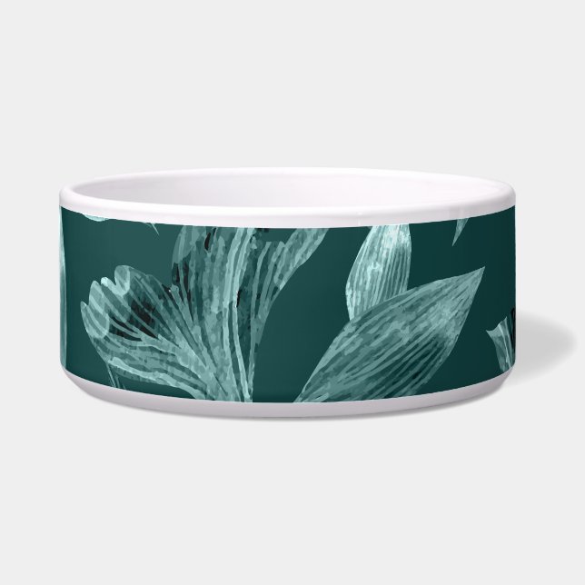 水彩落ちた葉10 ボウル (正面)