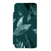 水彩落ちた葉10 INCIPIO iPhoneウォレットケース (フォリオ 正面)