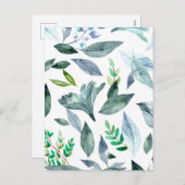 水彩落ちた葉11 シーズンポストカード (正面/裏面)