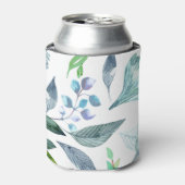 水彩落ちた葉11 缶クーラー (缶正面)