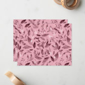 水彩落ちた葉3 ノートカード (正面/裏面インサイチュ)