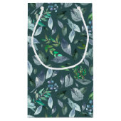 水彩落ちた葉5 スモールペーパーバッグ (裏面)