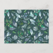 水彩落ちた葉5 ポストカード (裏面)