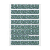 水彩落ちた葉5 ラップアラウンドラベル (シート)