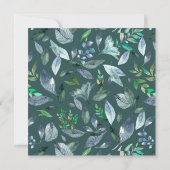 水彩落ちた葉5 案内状 (裏面)