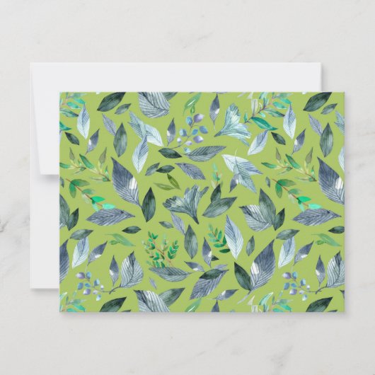 水彩落ちた葉6 セーブザデート (正面)