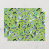 水彩落ちた葉6 セーブザデート (正面/裏面)