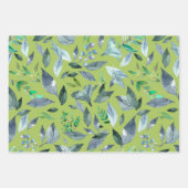 水彩落ちた葉6 ラッピングペーパーシート (正面2)