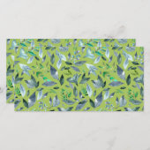 水彩落ちた葉6 案内状 (正面/裏面)