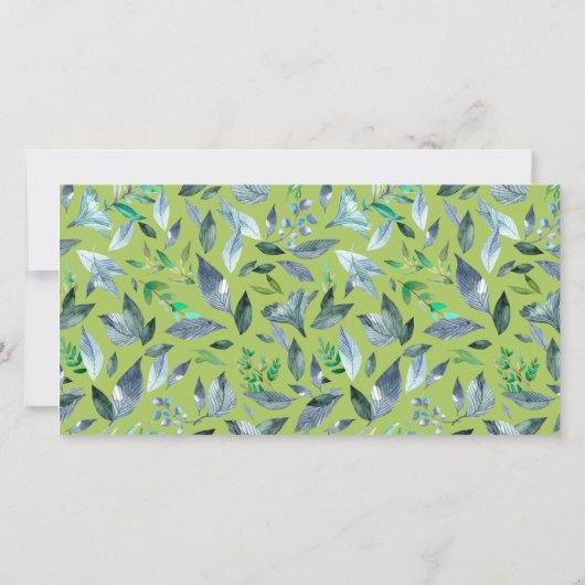 水彩落ちた葉6 案内状 (裏面)