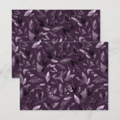 水彩落ちた葉7 ノートカード (正面/裏面)