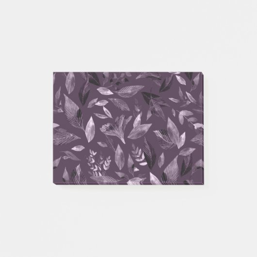 水彩落ちた葉7 ポストイット (正面)