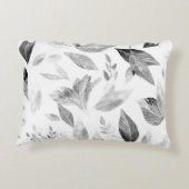 水彩落ちた葉8 アクセントクッション (裏面)