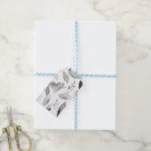 水彩落ちた葉8 ギフトタグ (より糸付き)