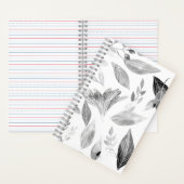 水彩落ちた葉8 ノートブック (内側)