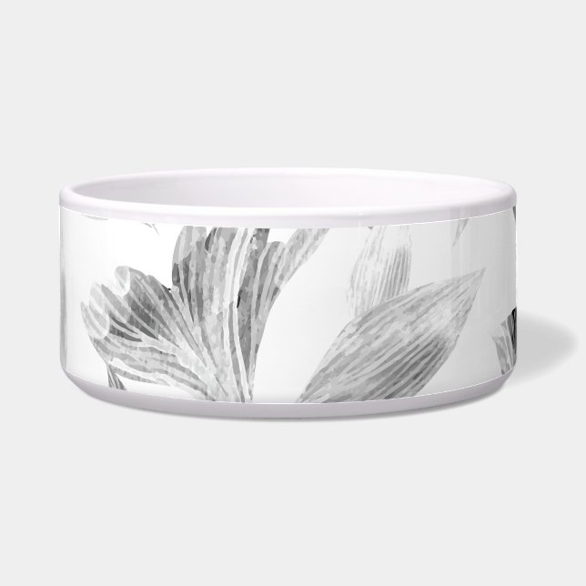 水彩落ちた葉8 ボウル (正面)