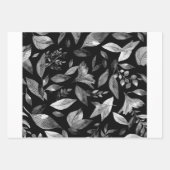 水彩落ちた葉9 ラッピングペーパーシート (正面2)