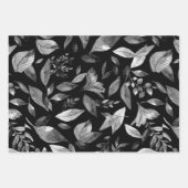 水彩落ちた葉9 ラッピングペーパーシート (正面)