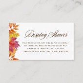 水彩落下離れ式ガランドディスプレイシャワー エンクロージャーカード (正面)