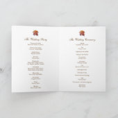 水彩落葉秋自然結婚 プログラム (内部)