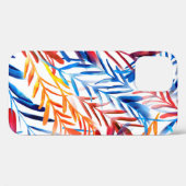 水彩葉のシームレス Case-Mate iPhoneケース (裏面 (横))