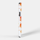 水彩葉のシームレス iPhoneケース (右側面)