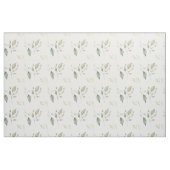 水彩葉のパターン ファブリック (ファットクウォーター)