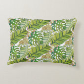 水彩葉の可愛い熱帯 アクセントクッション (裏面)