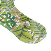 水彩葉の可愛い熱帯 カッティングボード (角)