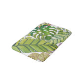 水彩葉の可愛い熱帯 バスマット (アングル)