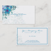 水彩葉の花 名刺 (正面/裏面)